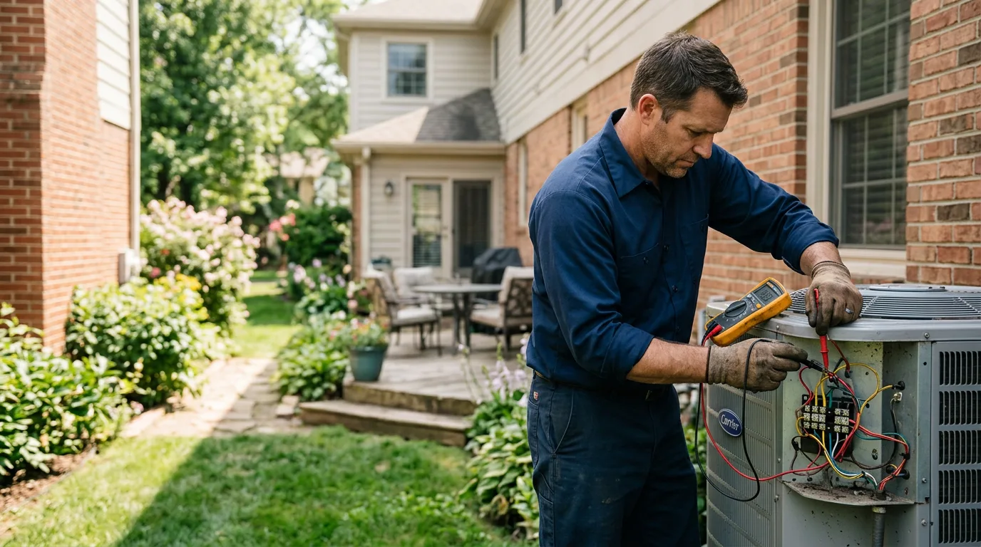 HVAC technician working near Daleville, AL